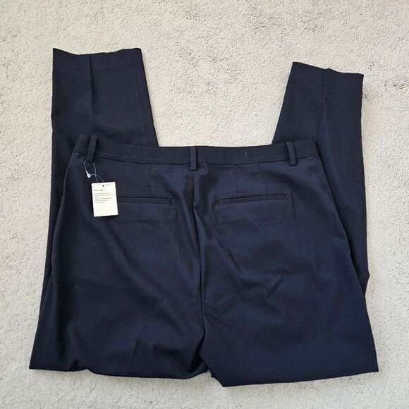 NWT Uniqlo | Smart Style Ankle Length Pants Navy Blue, Womens 32 - 33 - Picture 3 of 8
